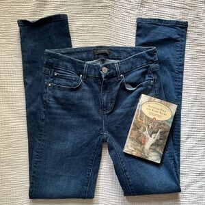 Ann Taylor “The Straight” Dark Blue Jeans Size 0